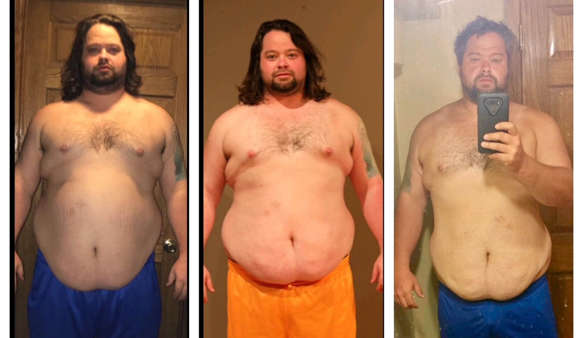 Brandon's weight loss progress with Fast Pace, lost 35 lbs in first month