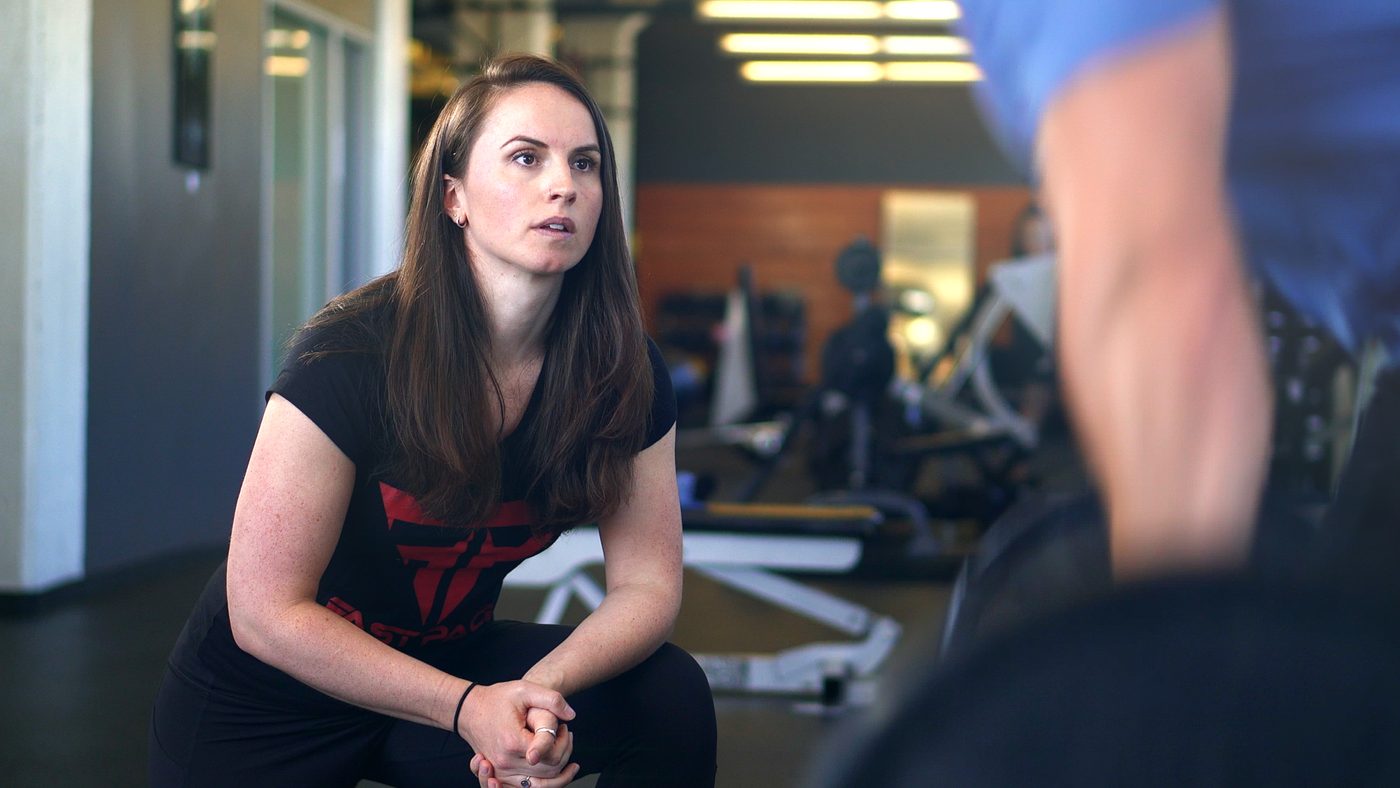 Fast Pace trainer coaching client, professional coaching session
